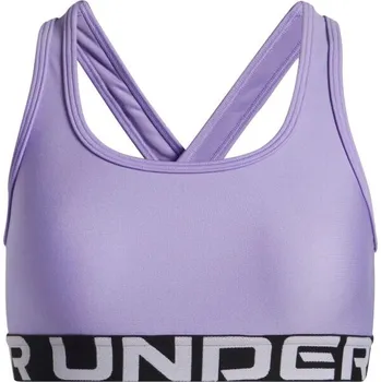 Podprsenka Dívčí podprsenka Under Armour CROSSBACK BRA ymd Fialová, Bílá, Černá