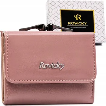 Peněženka Rovicky dámská peněženka z pravé kůže, růžová