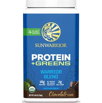 Protein Sunwarrior Protein Blend + Greens 700 g bez příchutě