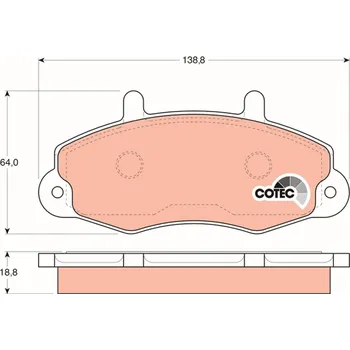 Brzdová destička Sada brzdových destiček, kotoučová brzda LUCAS GDB1084