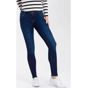 Dámské oblečení Dámské rifle Cross Jeans Page P 419-007 Dark Blue Velikost: W25, Délka: L32