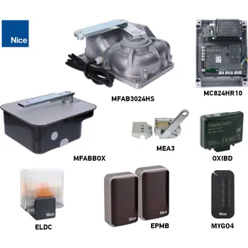 Pohon brány Sada pohonu NICE M-Fab MFAB3024HS pro jednokřídlou bránu do 3 m/300 kg