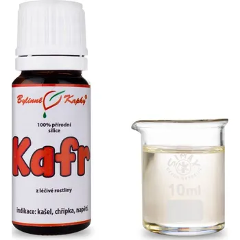Doplněk stravy Bylinné kapky s.r.o. Kafr 100 % přírodní silice - esenciální (éterický) olej 10 ml | Bylinné kapky