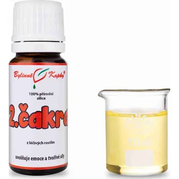 Bylinné kapky s.r.o. 2.čakra, 100 % přírodní silice - esenciální (éterický) olej 10 ml | Bylinné kapky