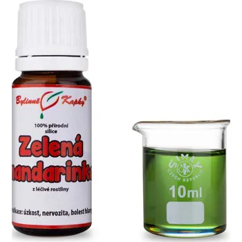 Bylinné kapky s.r.o. Zelená mandarinka 100 % přírodní silice - esenciální (éterický) olej 10 ml | Bylinné kapky