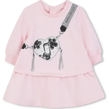 Dámské šaty Dětské bavlněné šaty Marc Jacobs W60667.74.81 růžová 30X, vel. 81