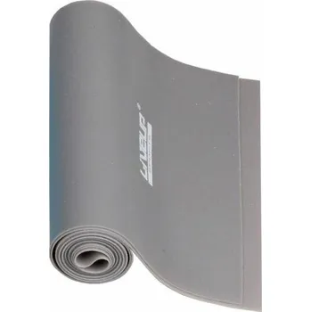 Aerobic guma posilovací guma 120 x 15 cm šedá rozměr SS