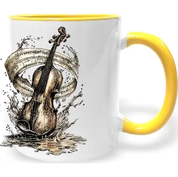 Hrnek - housle Barva: Žlutá