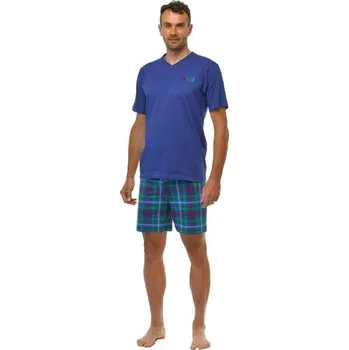 Pánské pyžamo Pánské pyžamo krátké Calvi 696 tmavě modré Barva: tmavě modrá, Velikost: 2XL