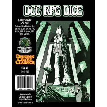 Příslušenství k deskovým hrám DCC RPG DICE DARK TOWER DCC DICE – GOODMAN GAMES (EN)