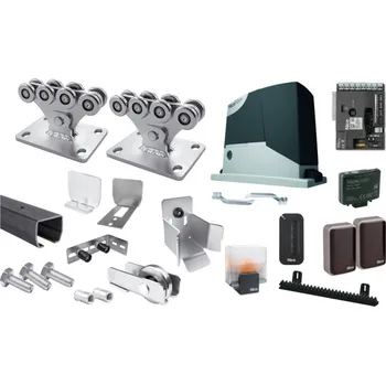 Pohon brány CAIS Sada pro výrobu samonosných posuvných bran do 4,5 m s pohonem NICE, Fe