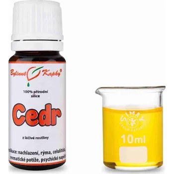 Doplněk stravy Bylinné kapky s.r.o. Cedr 100 % přírodní silice - esenciální (éterický) olej 10 ml