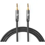 NEDIS Stereo Audio Kabel | 3,5 mm Zástrčka | 3,5 mm Zástrčka | Pozlacené | 2.00 m | Kulatý | Šedá / Šedá Gun Metal | Box s Okénkem