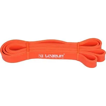 LiveUp Aerobic guma posilovací guma 208 x 0,45 cm oranžová Rozměr: L