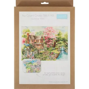 Vyšívací vzor Sada na vyšívání GCSP5 Letní scéna (Counted cross stitch kit : Summer view)