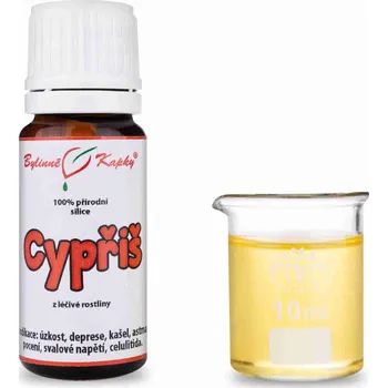 Doplněk stravy Bylinné kapky s.r.o. Cypřiš 100 % přírodní silice - esenciální (éterický) olej 10 ml