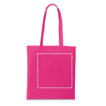 Nákupní taška CARACAS. Taška ze 100% bavlny (140 g/m²) 5 Zadní část, 300 x 300 Transfer, 1 barva