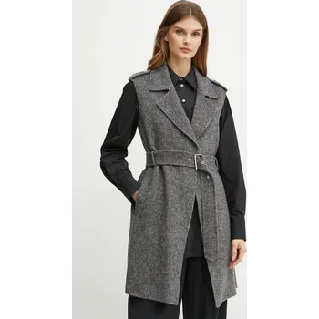 Dámská vesta Vlněná vesta Liu Jo WF4062.T4627 šedá 90X, vel. 36