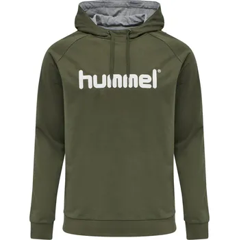 Pánská mikina Mikina s kapucí Hummel GO COTTON LOGO HOODIE 203511-6084 Velikost S