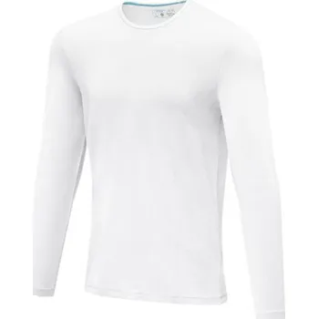 Pánské tričko Pánské triko Ponoka s dlouhým rukávem, organická bavlna - Bílá, XS