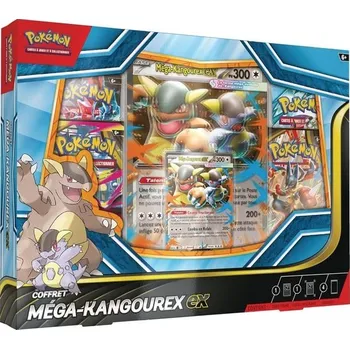 Puzzle Pokémon: Mega Kangoo-ex sada (1 lesklá promo karta, 1 velká promo karta o velikosti čočky a 4