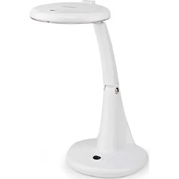 Svítidlo POŠKOZENÝ OBAL - NEDIS zvětšovací stolní LED lampa/ čočka 3 + 12 dioptrií/ spotřeba 6,5 W/ teplota 6500 K/ světelný tok 585 lm...
