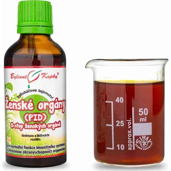 Doplněk stravy Bylinné kapky s.r.o. Ženské orgány (PID) - B-stop ženských orgánů - Bylinné kapky - Bylinkářovo tajemství 50 ml