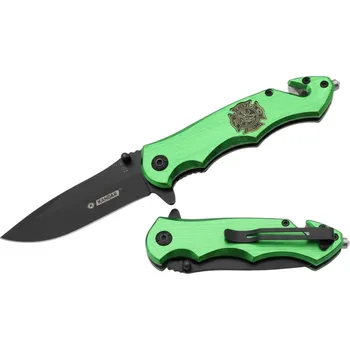 kapesní nůž Turistický zavírací nůž Kandar N138 – zelený, 21 cm