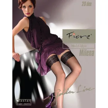 Dámské punčochy Fiore Milena 20 den Punčochy light natural-tělové 6-XXL (samodržící punčochy s krajkou)