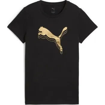 Dámské tričko PUMA Essentials Metallic Tee 684995-51 černé/zlaté