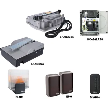 Pohon brány Sada pohonu NICE S-Fab SFAB2024 pro jednokřídlá vrata do 2,3 m/400 kg