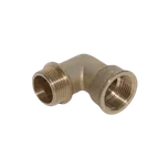 H-Line mosazné koleno s lemem ŠM 1"1/2 x 1"1/2