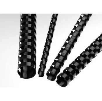 Kancelářský papír Hřbet pro kroužkovou vazbu 10 mm - černý