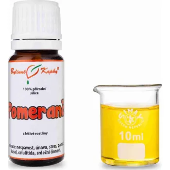 Doplněk stravy Bylinné kapky s.r.o. Pomeranč 100 % přírodní silice - esenciální (éterický) olej 10 ml