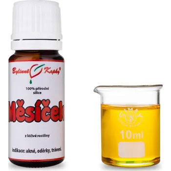 Bylinné kapky s.r.o. Měsíček 100 % přírodní silice - esenciální (éterický) olej 10 ml | Bylinné kapky