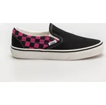 Vans Classic Slip On (pop check raspberry rose) 38.5, černá