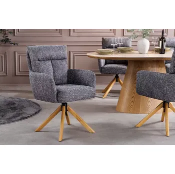 Jídelní židle Otočné jídelní křeslo 2 ks GYES Dekorhome