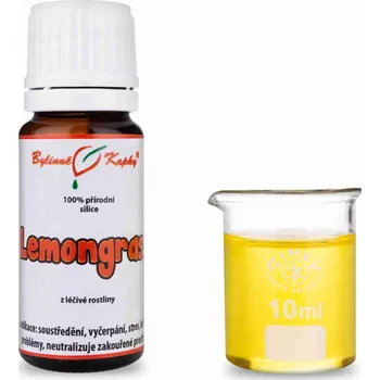 Doplněk stravy Bylinné kapky s.r.o. Lemongrass 100 % přírodní silice - esenciální (éterický) olej 10 ml