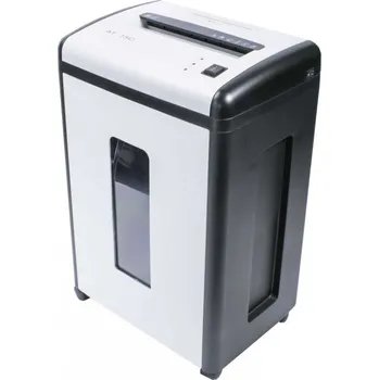 Skartovačka AT skartovač AT-15C/ řez 4x50 mm/ pracovní šíře 230 mm/ kapacita 15 listů/ objem koše 22 l/ stupeň utajení P3/ bílý