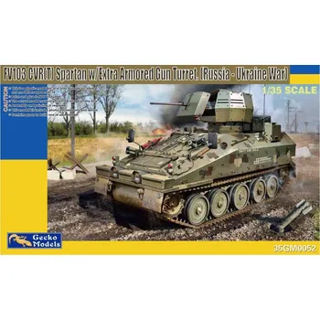 Plastikový model Gecko Models 1/35 FV103 CVR(T) Spartan w/ Extra Armoured Gun Turret (Russian- Ukraine war)