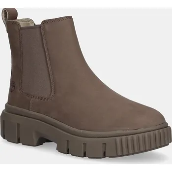 Dámská obuv Nubukové kotníkové boty Timberland Greyfield Chelsea TB0A2FK2EM51 hnědá 98X, EUR 39