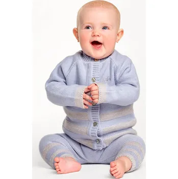 Svetr z merino vlny pro děti modrý AURELIA SAFA Velikost: 86/92