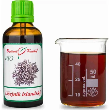 Doplněk stravy Bylinné kapky s.r.o. Lišejník islandský (pukléřka) BIO - bylinné kapky (tinktura) 50 ml