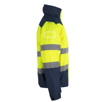 VL JUPITER. Dvoubarevná vycpaná bunda (180 g/m²) z polyesteru (100 %) s PU zátěrem 1 Sleeve, 80 x 40 Digitální Transfer, 13 barvy