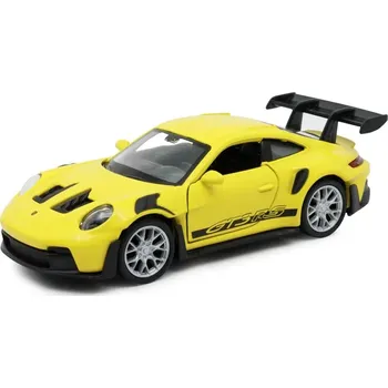 autíčko Welly Porsche 911 GT3 RS (992) 1:34 žluté