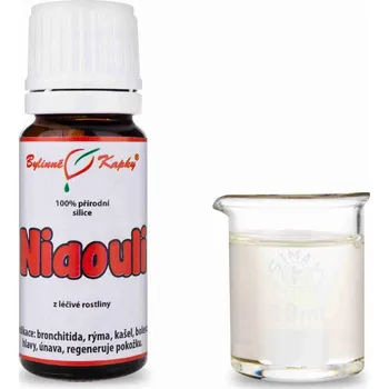 Doplněk stravy Bylinné kapky s.r.o. Niaouli 100 % přírodní silice - esenciální (éterický) olej 10 ml