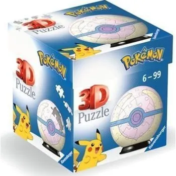 3D puzzle 3D Puzzle-Ball: Pokémon Heal Ball 54 dílků
