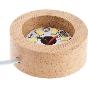 Lampička MAGICLULU LED světelný podstavec pro křišťálové koule, šířka 5 cm, tloušťka 2 cm, stolní lampa s