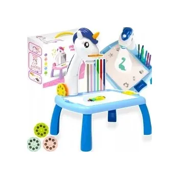 Magnetická kreslící tabulka MAGICKÝ STOLEK NA KRESLENÍ S PROJEKTOREM VELKÁ TABULE SVÍTÍCÍ STŮL PSACÍ STŮL