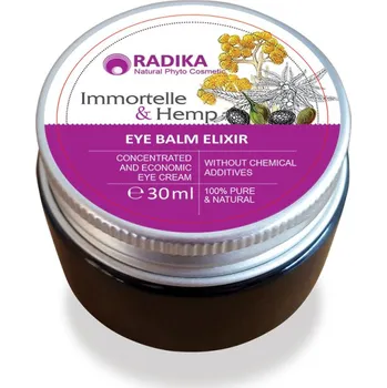 Péče o oční okolí RADIKA Regenerační oční krém smil italský a konopí 30 ml